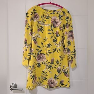 LOFT - EUC - Yellow floral dress